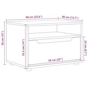 TV skříňka VISNES betonově šedá 60x40x38 cm kompozitní dřevo - obrázek 12