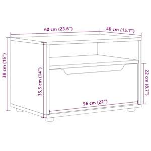 TV skříňka VISNES dub sonoma 60x40x38 cm kompozitní dřevo - obrázek 12