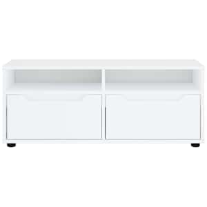 TV skříňka VISNES bílý 100x40x38 cm kompozitní dřevo - obrázek 5