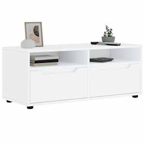 TV omarica VISNES bela 100x40x38 cm inženirski les