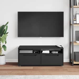 TV skříňka VISNES černý 100x40x38 cm kompozitní dřevo - obrázek 3