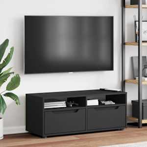 TV skříňka VISNES černý 100x40x38 cm kompozitní dřevo - obrázek 4