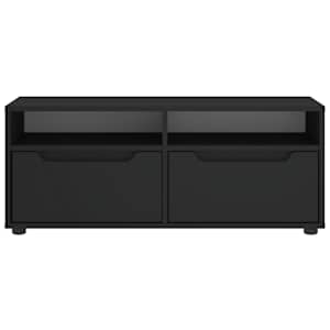 TV skříňka VISNES černý 100x40x38 cm kompozitní dřevo - obrázek 5