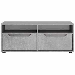 TV skříňka VISNES betonově šedá 100x40x38 cm kompozitní dřevo - obrázek 5