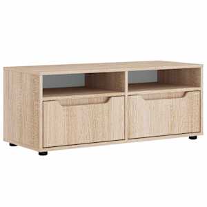 TV skříňka VISNES dub sonoma 100x40x38 cm kompozitní dřevo - obrázek 2