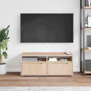 TV skříňka VISNES dub sonoma 100x40x38 cm kompozitní dřevo - obrázek 3