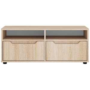 TV skříňka VISNES dub sonoma 100x40x38 cm kompozitní dřevo - obrázek 5
