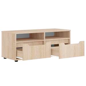 TV skříňka VISNES dub sonoma 100x40x38 cm kompozitní dřevo - obrázek 6