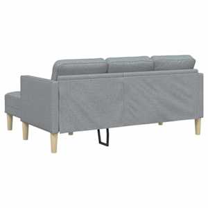 Set pohovek s polštářem Světle šedá Polyester - obrázek 6