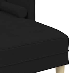 Set pohovek s polštářem Černá Polyester - obrázek 7
