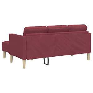 Set pohovek s polštářem Víno Červené Polyester - obrázek 6