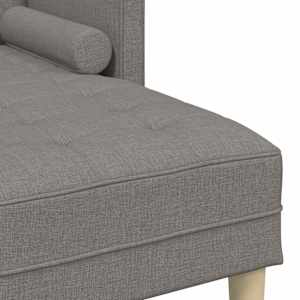 Set pohovek s polštářem Taupe Polyester - obrázek 7