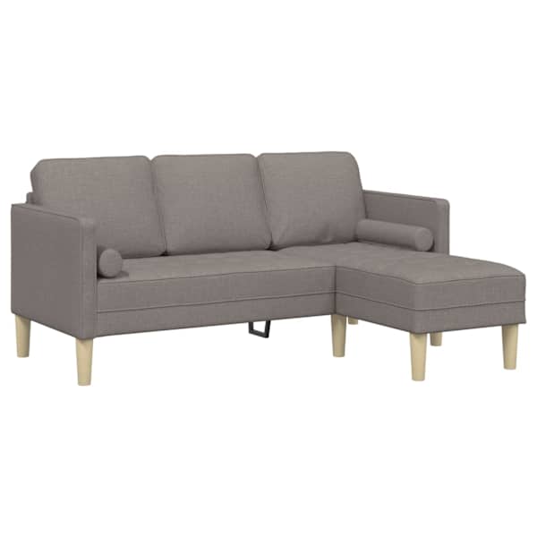 vidaXL Diivanikomplekt Pruunikashall 173 x 131 x 67 cm Pol&uuml;ester