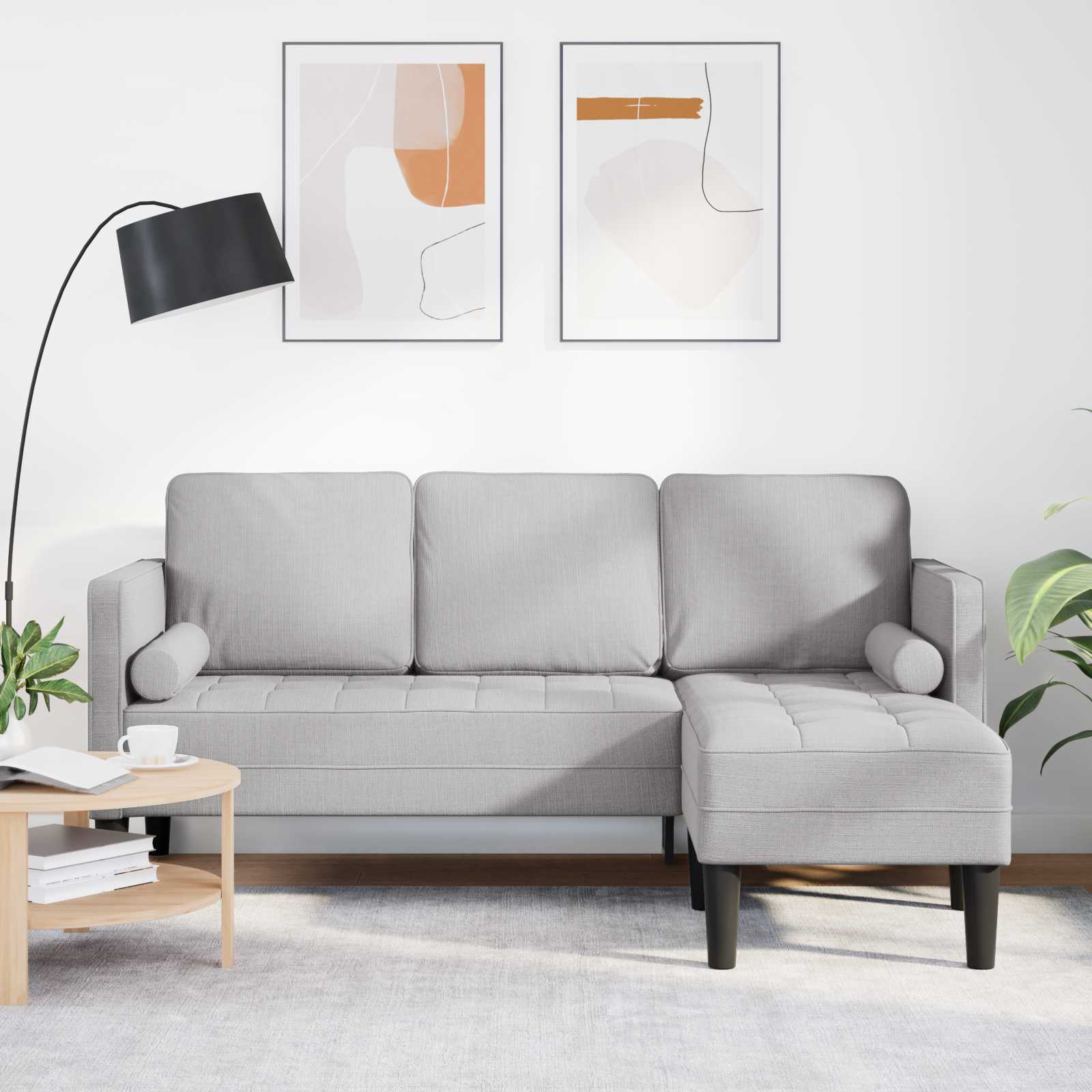 Thumbnail - vidaXL Sofa Set Wolkengrau 173 x 131 x 67 cm Stoff