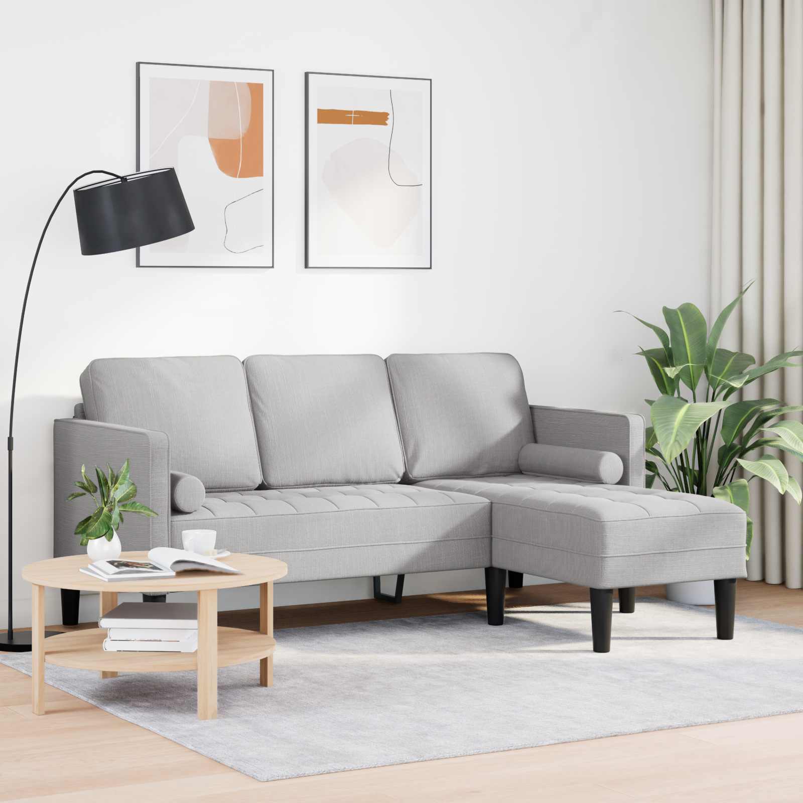 Thumbnail - vidaXL Sofa Set Wolkengrau 173 x 131 x 67 cm Stoff