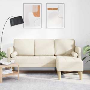 Kavčna garnitura z blazino Laneno platno Poliester