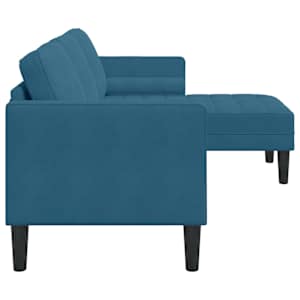 Set pohovek s polštářem Modrá Polyester - obrázek 5