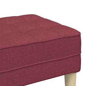 lavice s polštářem Víno Červené 113 x 57 x 39 cm textil - obrázek 7