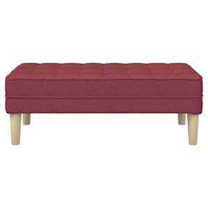 lavice s polštářem Víno Červené 113 x 57 x 39 cm textil - obrázek 4