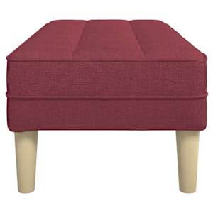 lavice s polštářem Víno Červené 113 x 57 x 39 cm textil - obrázek 5