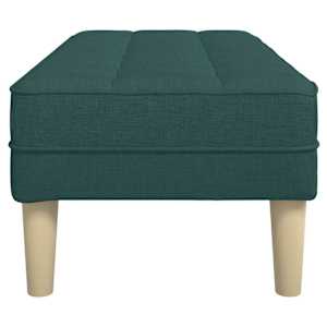 lavice s polštářem Tmavě zelená 113 x 57 x 39 cm textil - obrázek 5