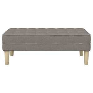 lavice s polštářem Taupe 113 x 57 x 39 cm textil - obrázek 4