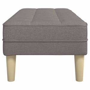 lavice s polštářem Taupe 113 x 57 x 39 cm textil - obrázek 5