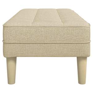lavice s polštářem Krémová 113 x 57 x 39 cm textil - obrázek 5
