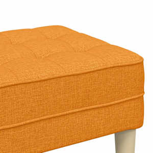lavice s polštářem Tmavě žlutá 113 x 57 x 39 cm textil - obrázek 7