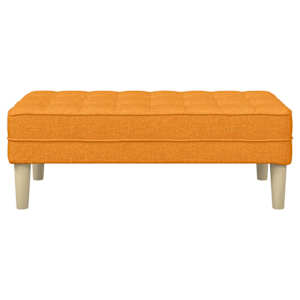 lavice s polštářem Tmavě žlutá 113 x 57 x 39 cm textil - obrázek 4