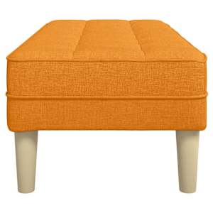 lavice s polštářem Tmavě žlutá 113 x 57 x 39 cm textil - obrázek 5