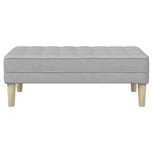 lavice s polštářem Oblačno šedá 113 x 57 x 39 cm textil - obrázek 4