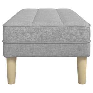 lavice s polštářem Oblačno šedá 113 x 57 x 39 cm textil - obrázek 5