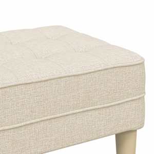 lavice s polštářem Tkanina 113 x 57 x 39 cm textil - obrázek 7