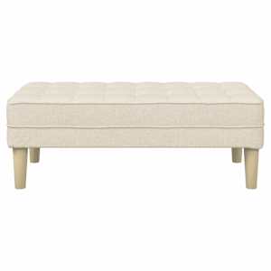 lavice s polštářem Tkanina 113 x 57 x 39 cm textil - obrázek 4
