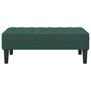 lavice s polštářem Tmavě zelená 113 x 57 x 39 cm samet - obrázek 4