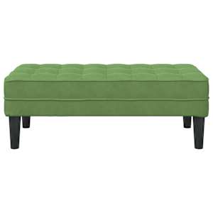 lavice s polštářem Světlá zelená 113 x 57 x 39 cm samet - obrázek 4
