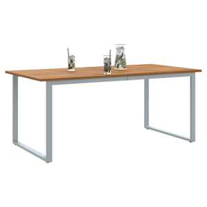 Zahradní stůl Šedá 180 x 90 x 75 cm Masivní akátové dřevo - obrázek 3