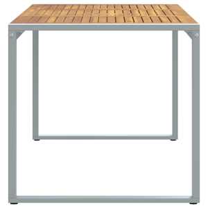 Zahradní stůl Šedá 160 x 80 x 75 cm Masivní akátové dřevo - obrázek 6