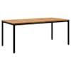 vidaXL V&auml;li Laua Looduslik ja must 180 x 90 x 75 cm Tugev akatsiapuu