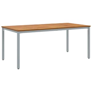 Venkovní stůl Přírodní a šedá 180 x 90 x 75 cm - obrázek 2