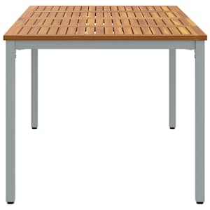 Venkovní stůl Přírodní a šedá 180 x 90 x 75 cm - obrázek 5