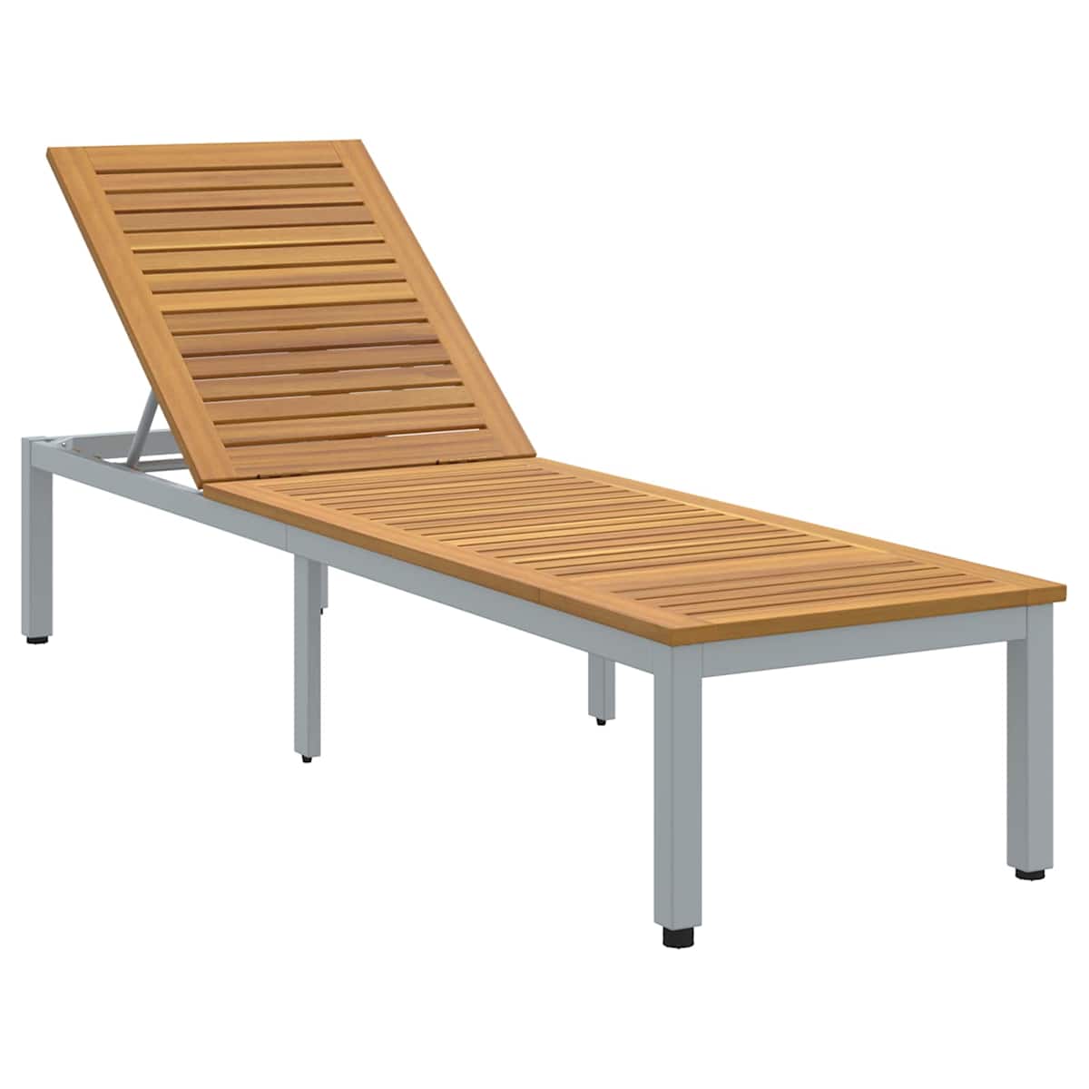 Liggestol 200 x 55 x 35 cm Massivt Akacietræ