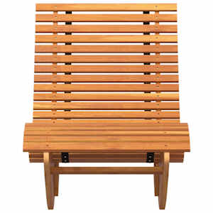 Lehátko 2 pcs Hnědá 154 x 60 x 74 cm Masivní akátové dřevo - obrázek 5