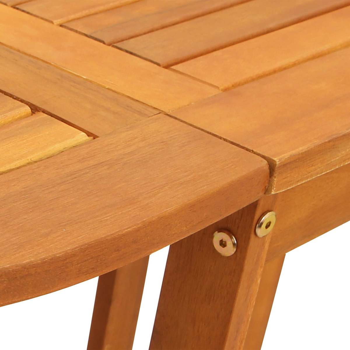 Havemøbel Bord Brun 110 x 60 x 72 cm Massivt Akacietræ - Billede 6