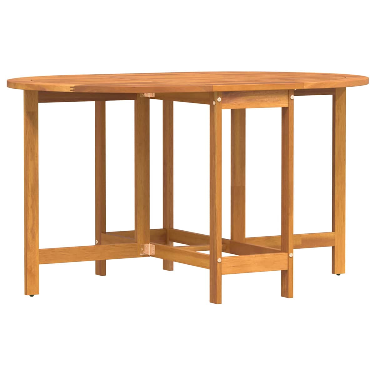 Havemøbel Bord Brun 110 x 60 x 72 cm Massivt Akacietræ - Billede 5