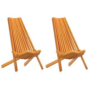 Židle 2 pcs Hnědá 69 x 56 x 84 cm Masivní akátové dřevo - obrázek 1