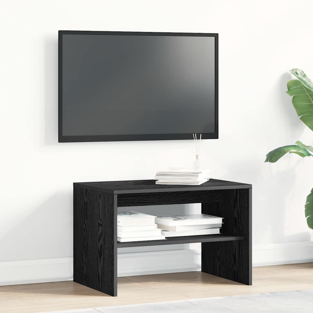 vidaXL Tv-meubel 60x40x40 cm spaanplaat zwart eikenkleurig