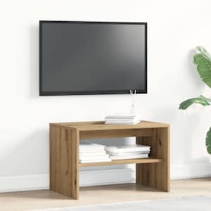 TV stolek dub artisan 60x40x40 cm kompozitní dřevo - obrázek 3
