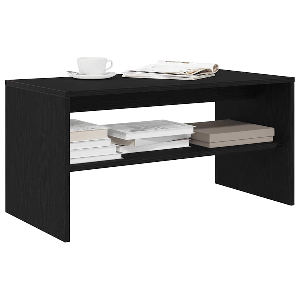 vidaXL TV-Schrank Schwarz Eiche-Optik 80x40x40 cm Holzwerkstoff